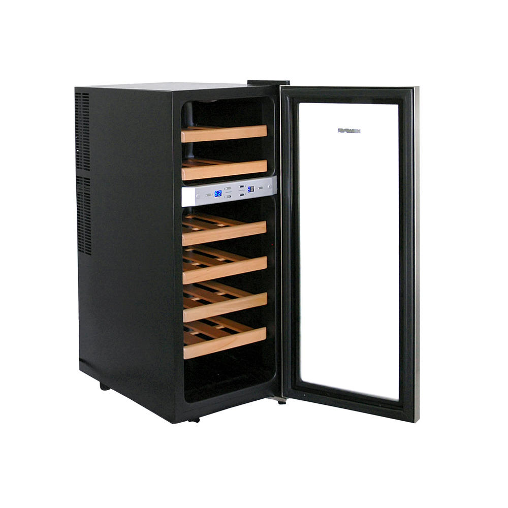 NewAir AW-211ED  21 Bottle Dual Zone Thermoelectric Wine Cooler