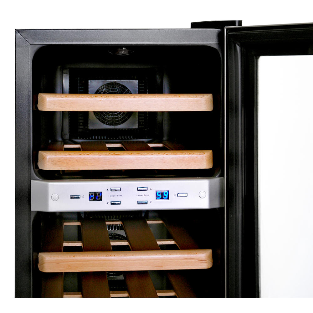 NewAir AW211ED 21 Bottle Dual Zone Thermoelectric Wine Cooler