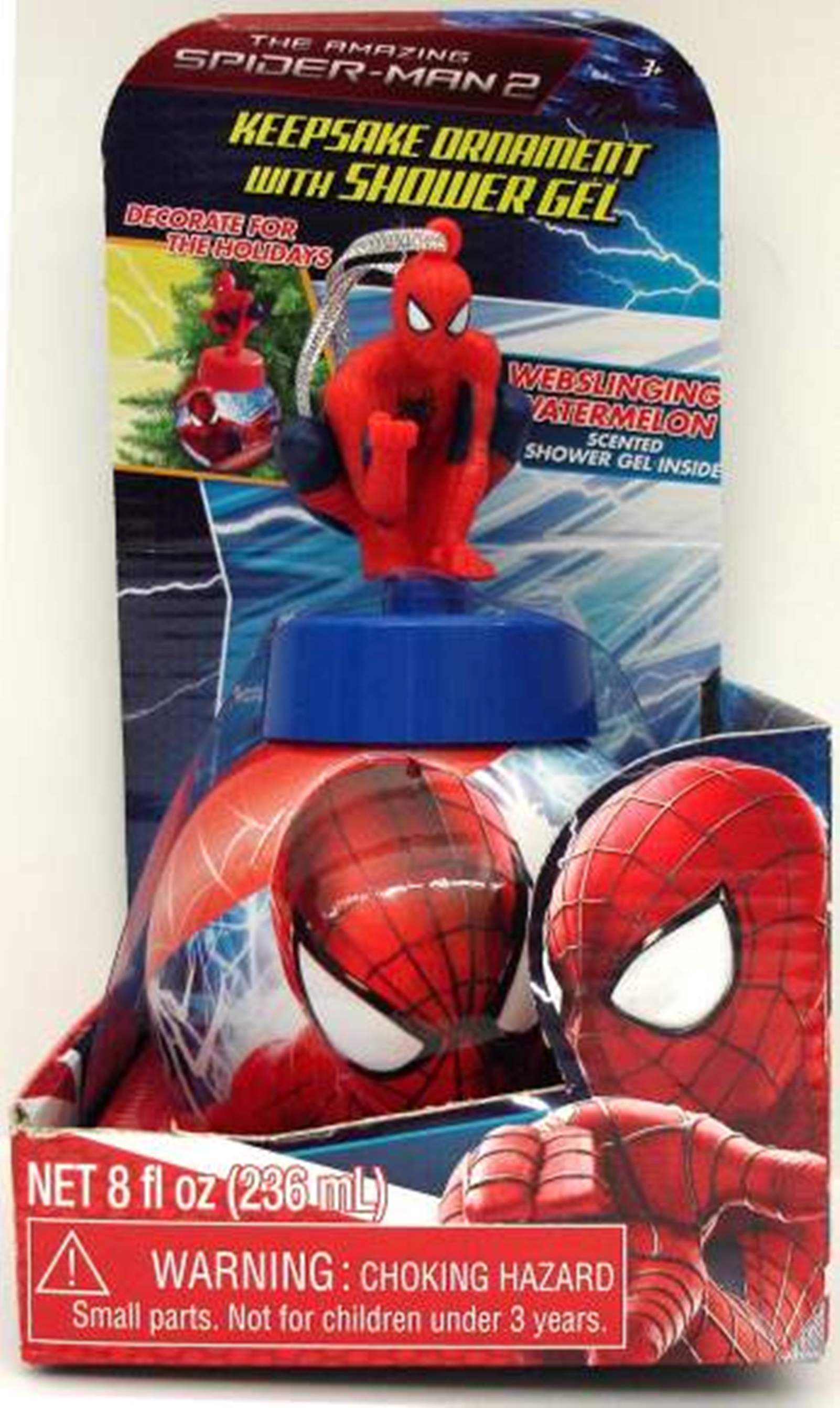 Spider-Man Keepsake Ornament with Shower Gel  Holiday Bibble Bath  1 Pc