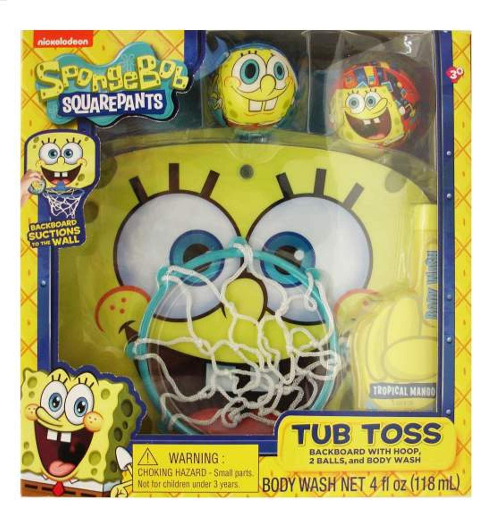 Nickelodeon SpongeBob SquarePants Tub Toss Gift Set  5 pc