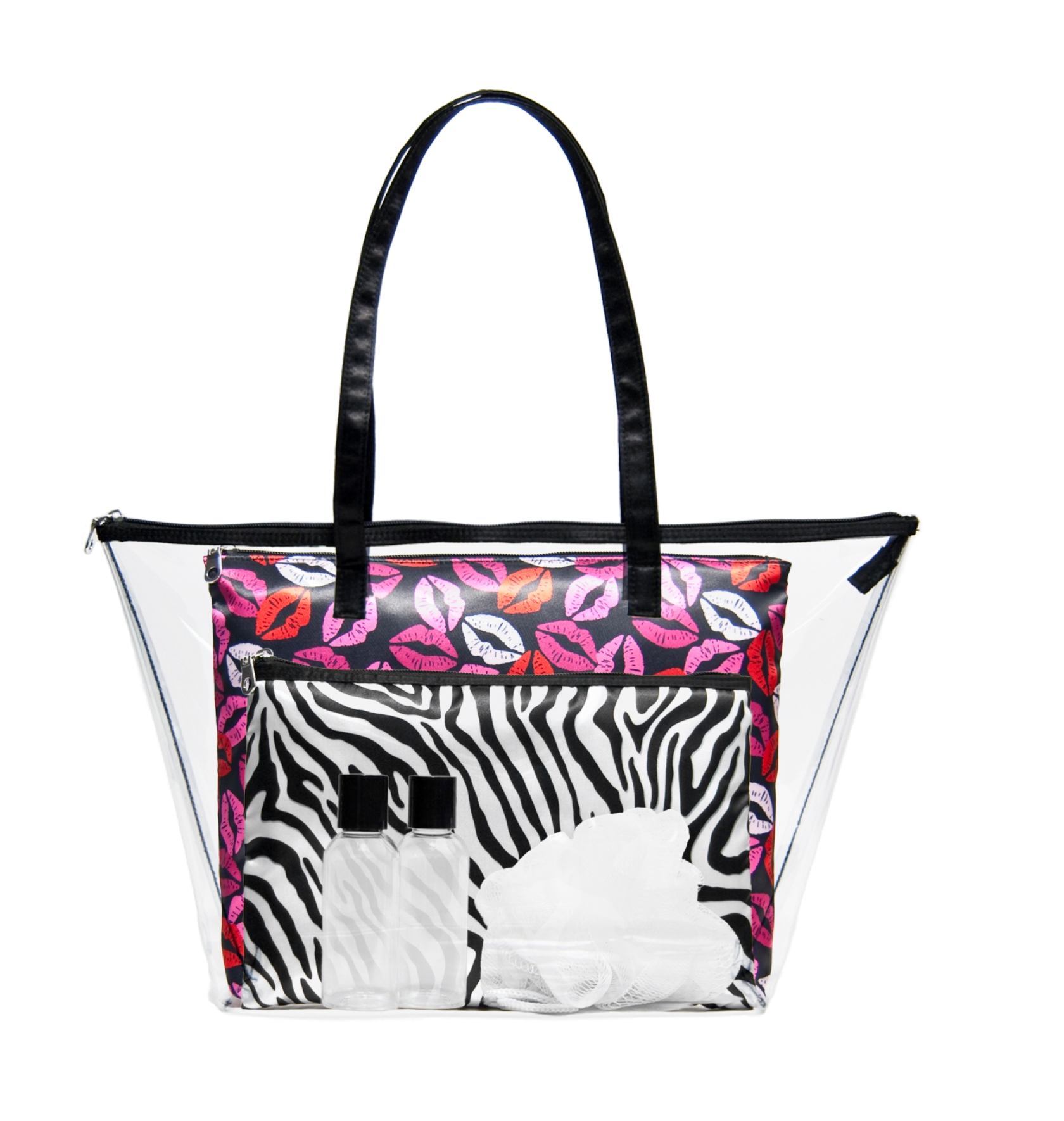 Blockbuster Black Zebra 18-inch Travel Tote Bag