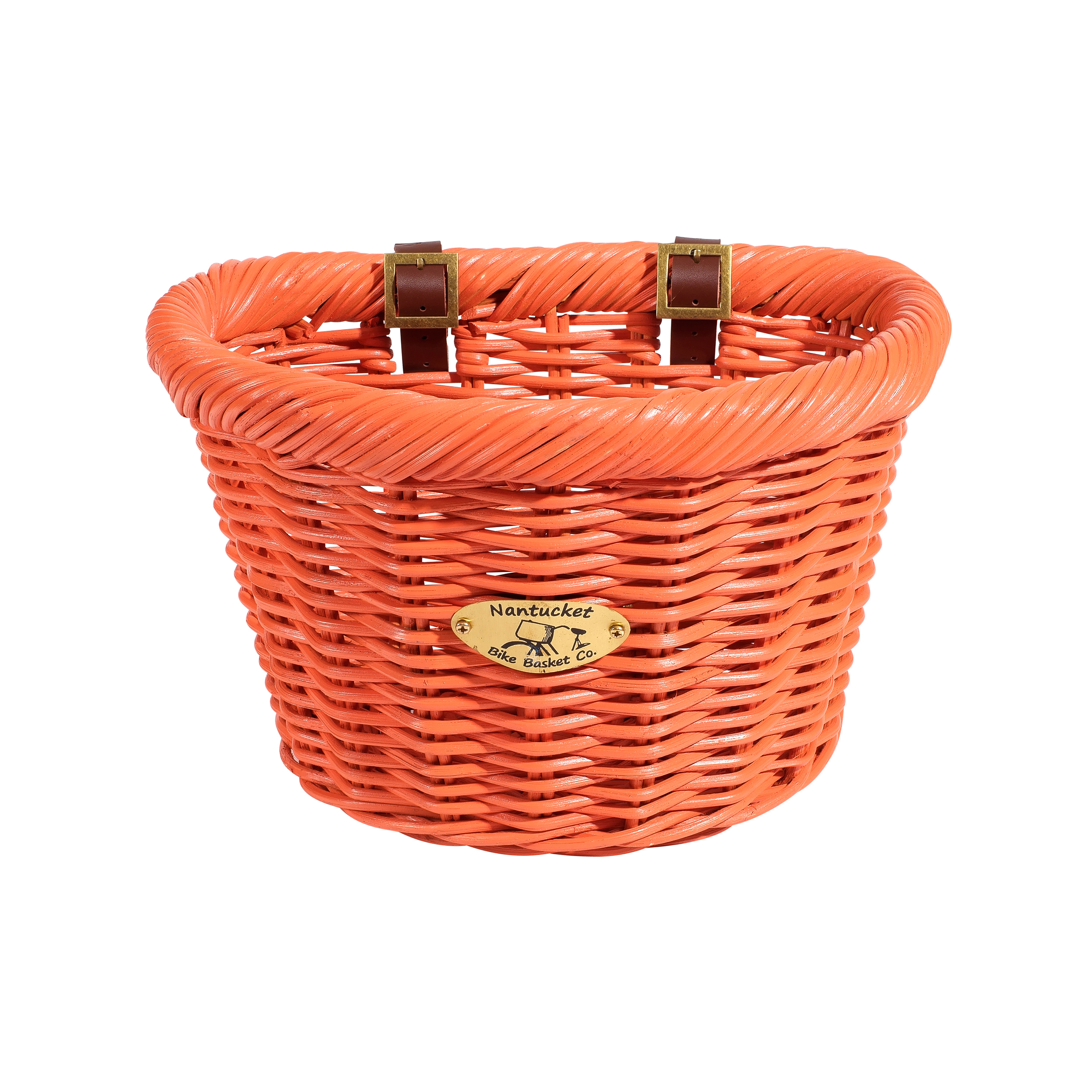 Nantucket Bicycle Basket Co. Limited Edition Cruiser (Adult D-Shape, Carrot)