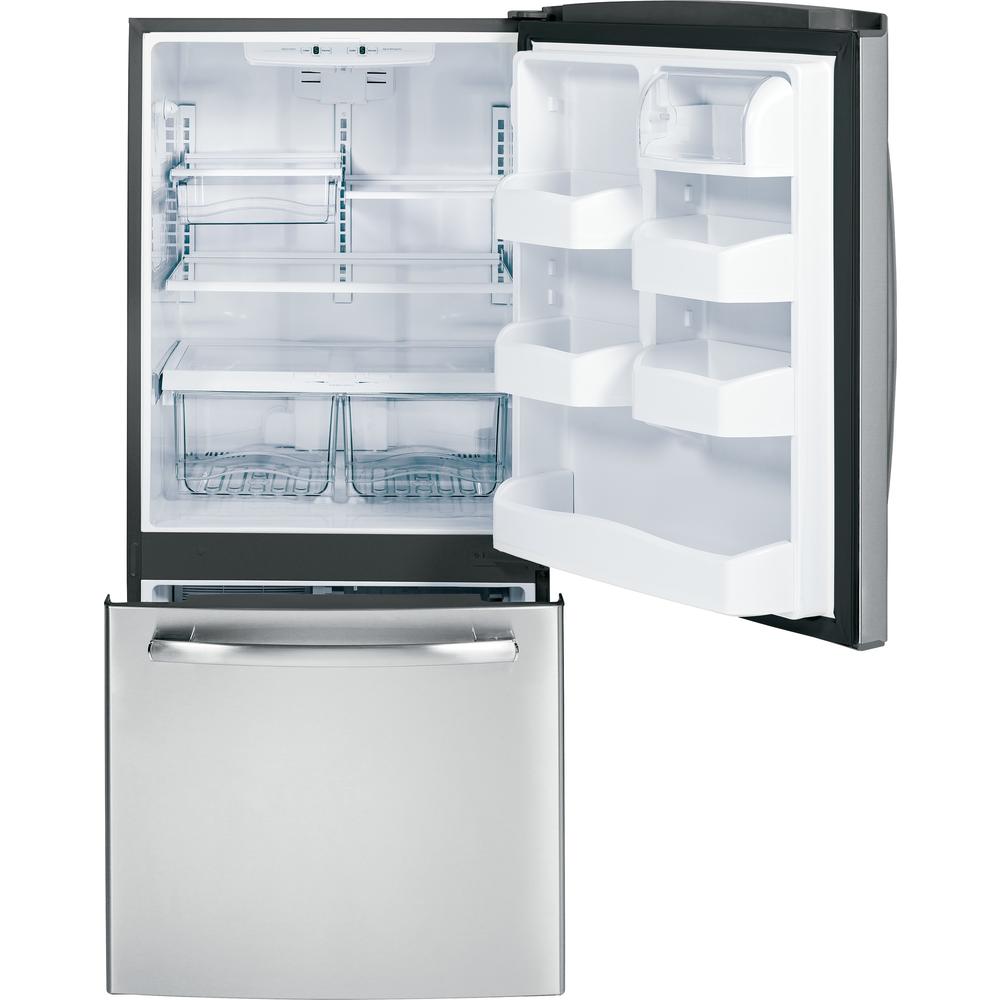 GE Appliances GDE20GSHSS 20.3 cu. ft. Bottom-Freezer Refrigerator - Stainless Steel
