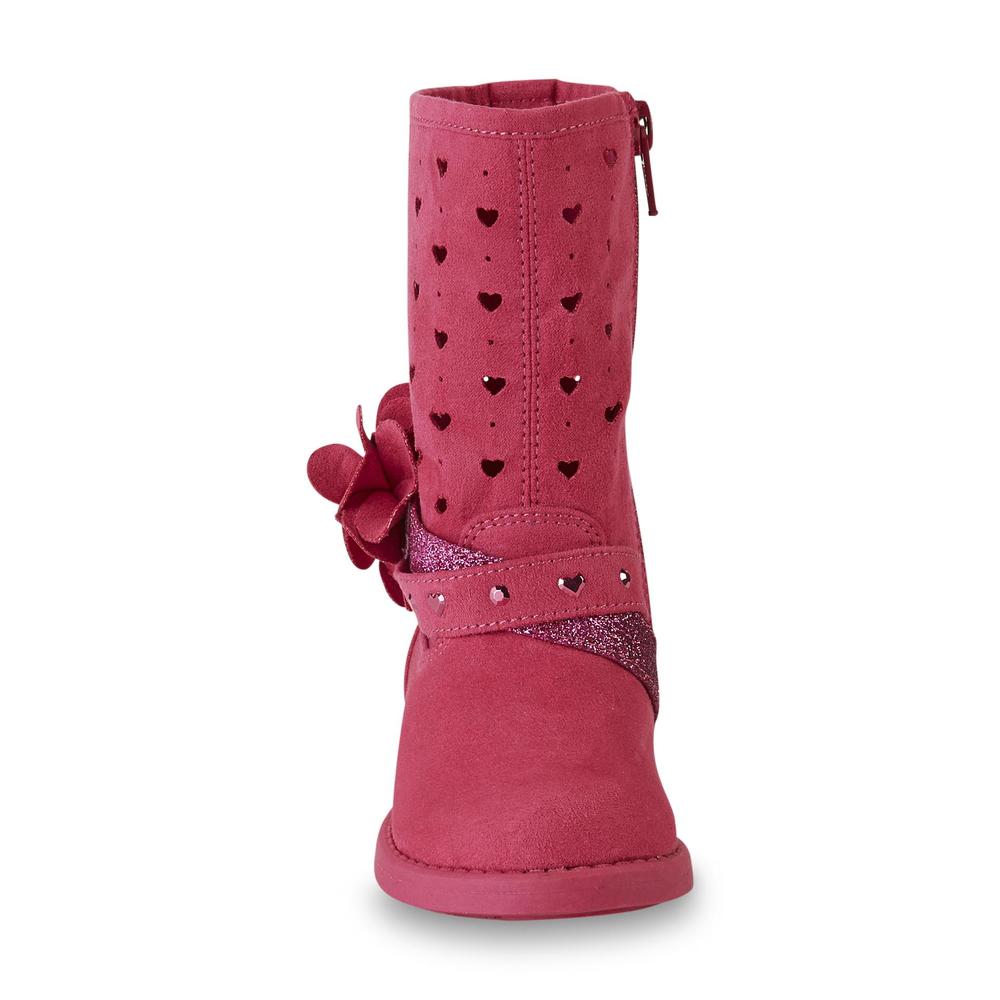 Piper & Blue Toddler Girl's Chopout Fuchsia Cutout Mid-Calf Fashion Boot