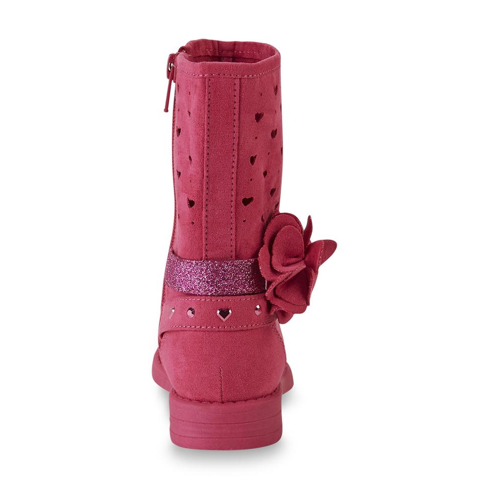 Piper & Blue Toddler Girl's Chopout Fuchsia Cutout Mid-Calf Fashion Boot
