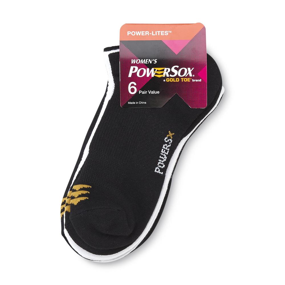 PowerSox&reg; Women's 6-Pairs No-Show Socks