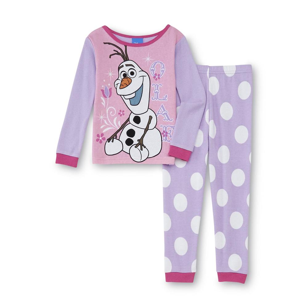 Disney Frozen Toddler Girl's 2-Pairs Pajamas - Anna  Elsa & Olaf