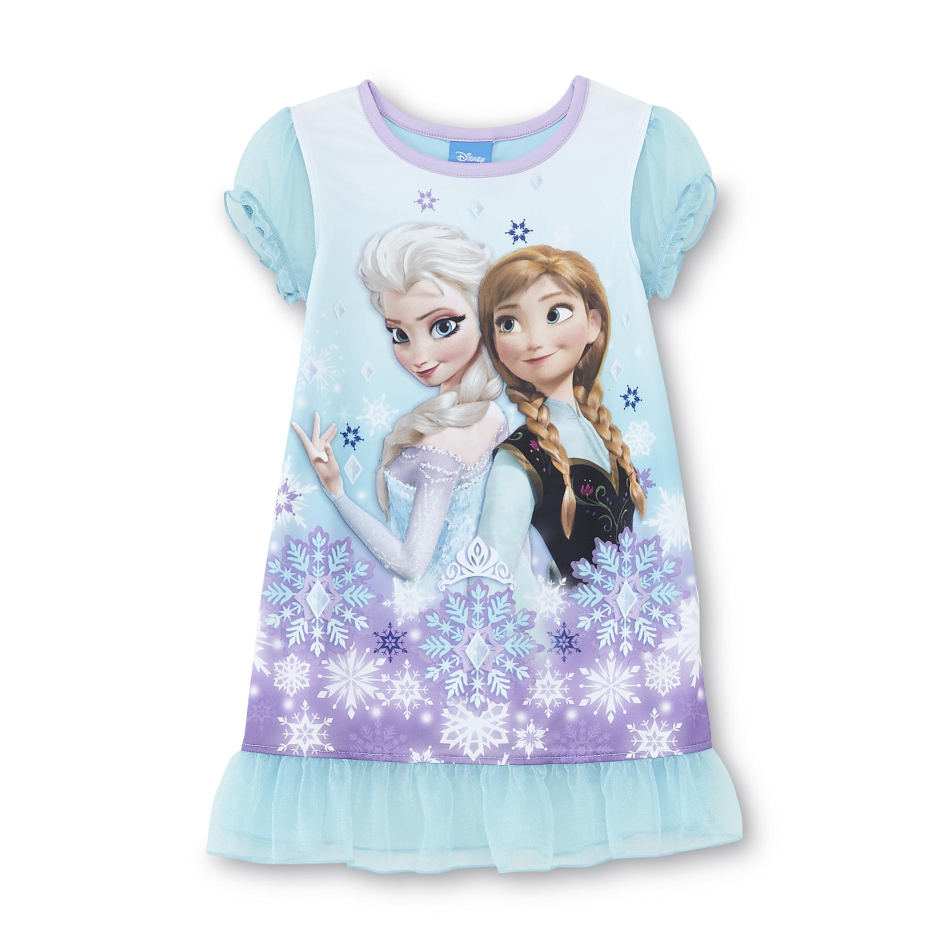 Disney Frozen Toddler Girl's Sleep Shirt - Anna & Elsa