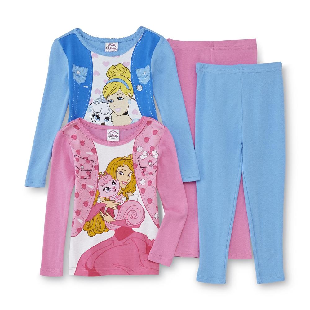Disney Toddler Girl's 2-Pairs Pajamas - Princesses