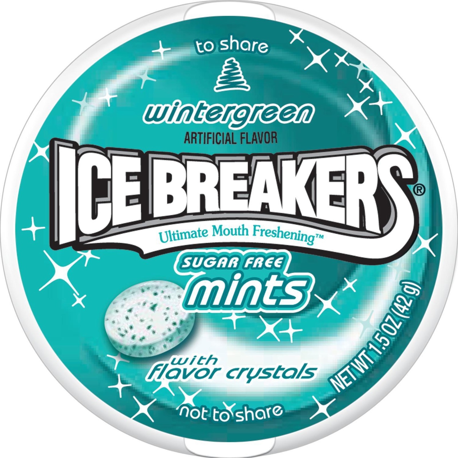 Ice Breakers Sugar Free Mints, Wintergreen, 1.5-Ounce Tins, 8 Count,