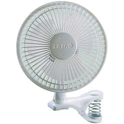 Lasko Products 2004W 6 Inch 2-Speed White Clip Fan