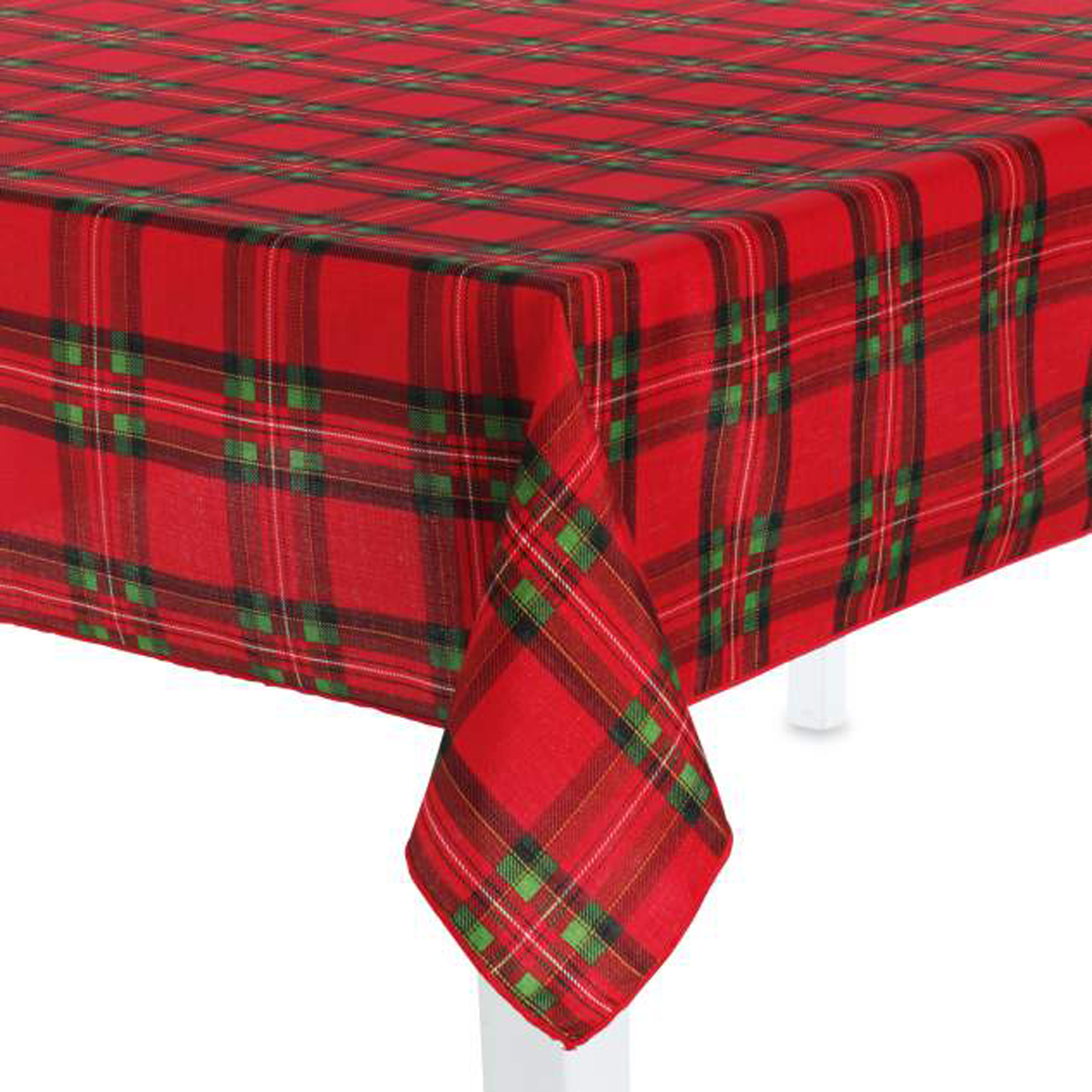 Essential Home Christmas Tartan Table Cloth