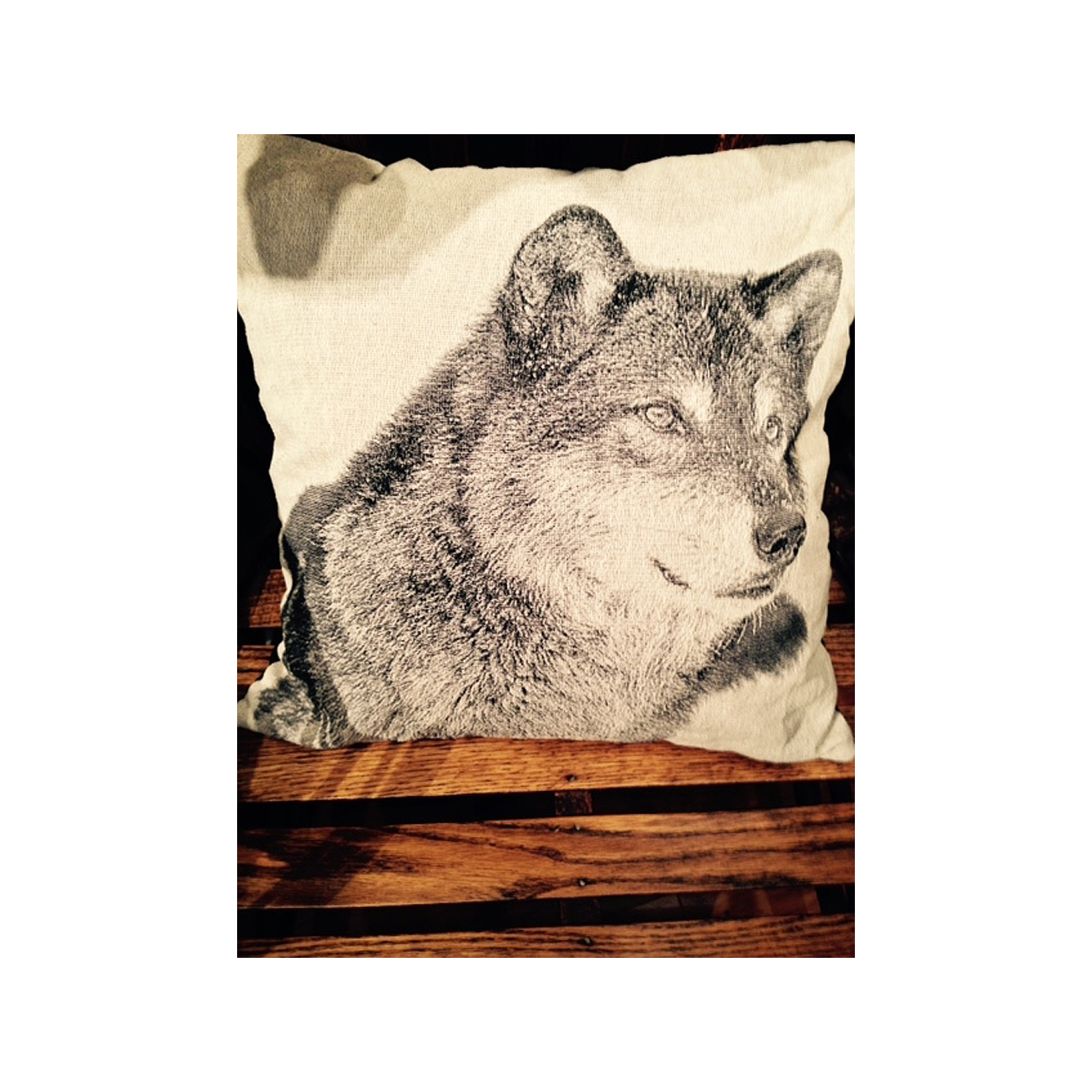 16 x 16 Square Pillowcase - Wolf