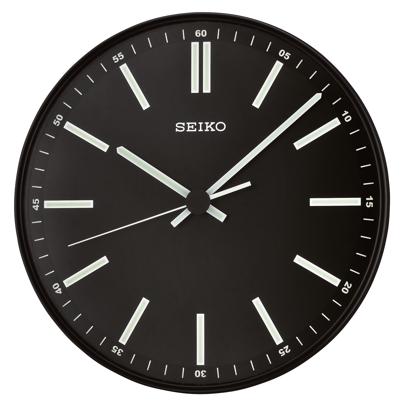 Seiko Black Dial Classic Wall Clock QXA521JLH
