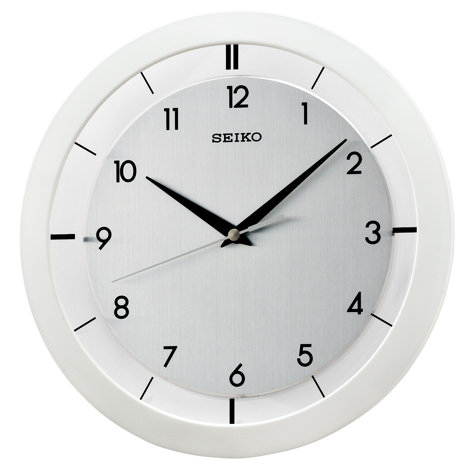 Seiko Silver Dial Quiet Sweep Wall Clock Qxa520klh