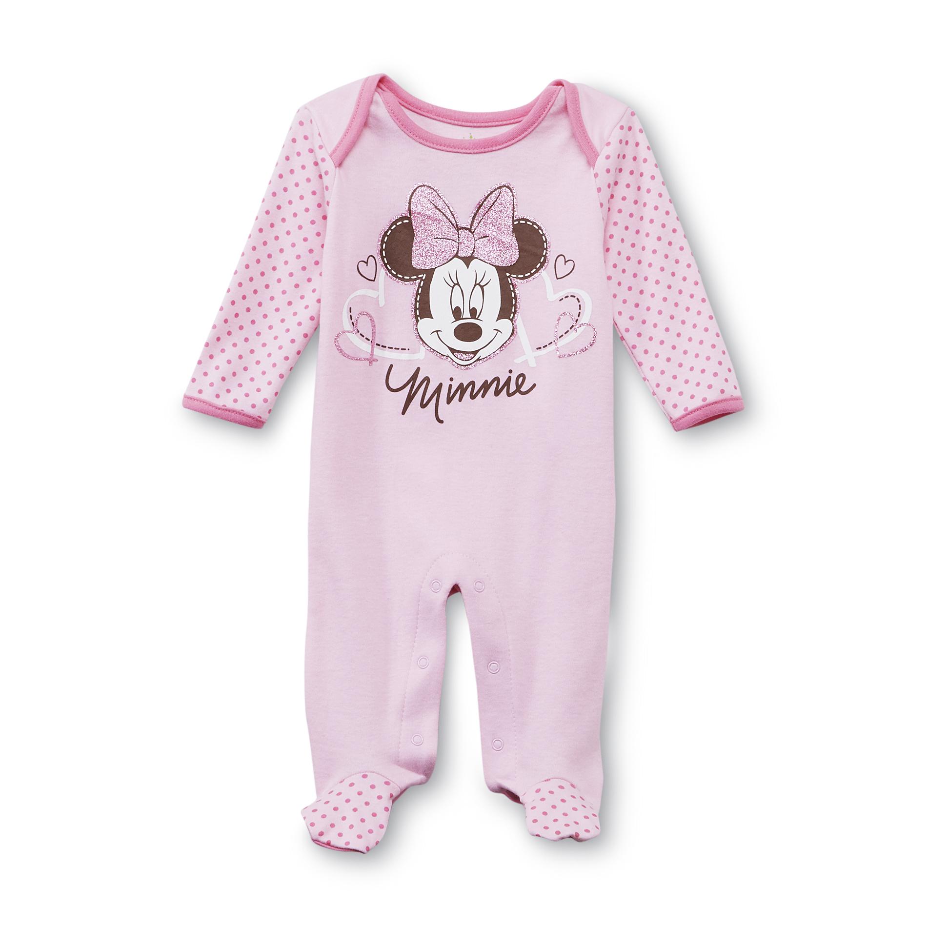 Disney Minnie Mouse Newborn Girl's Pajamas
