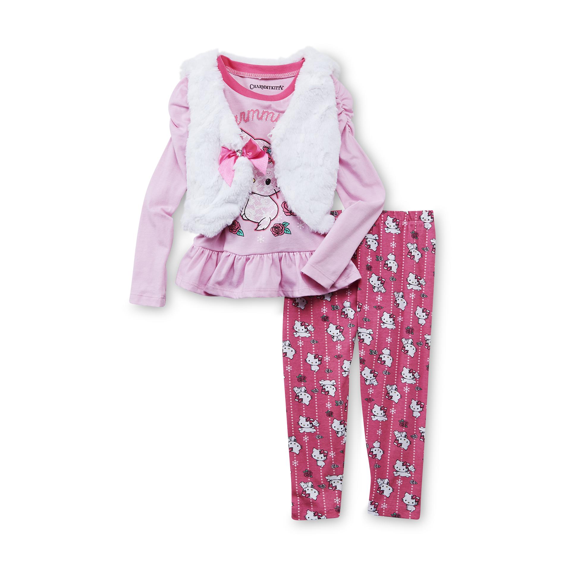 Sanrio Infant & Toddler Girl's Vest  Top & Leggings - Charmmykitty
