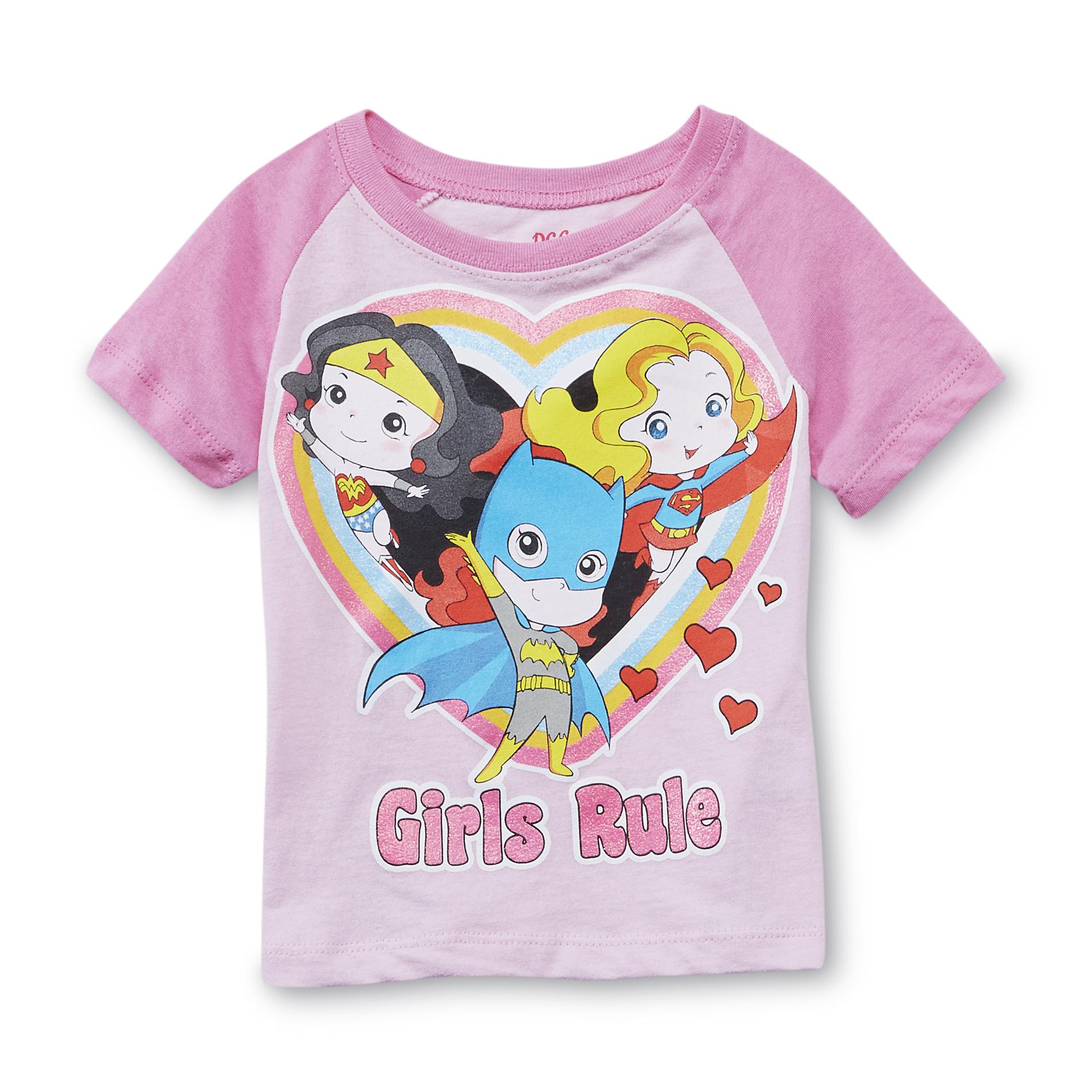 DC Comics Toddler Girl's Graphic T-Shirt - Girls Rule