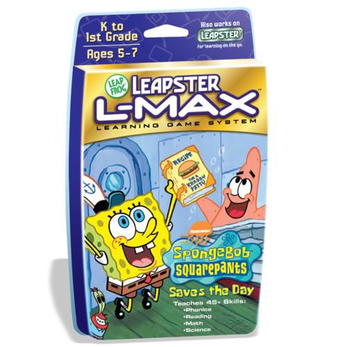 LeapFrog Leapster L-Max SpongeBob SquarePants Saves the Day