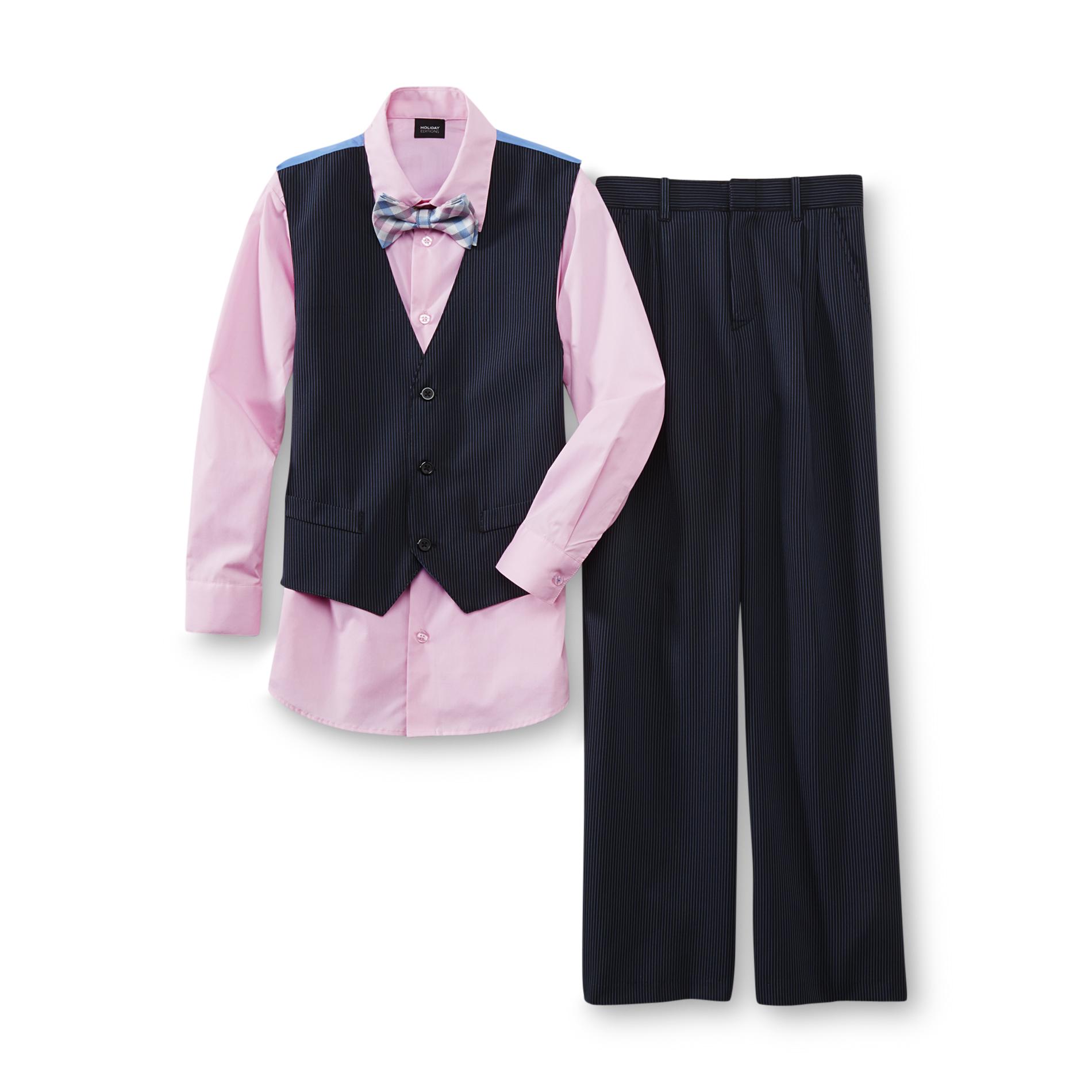 Holiday Editions Boy's Shirt  Bow Tie  Vest & Pants