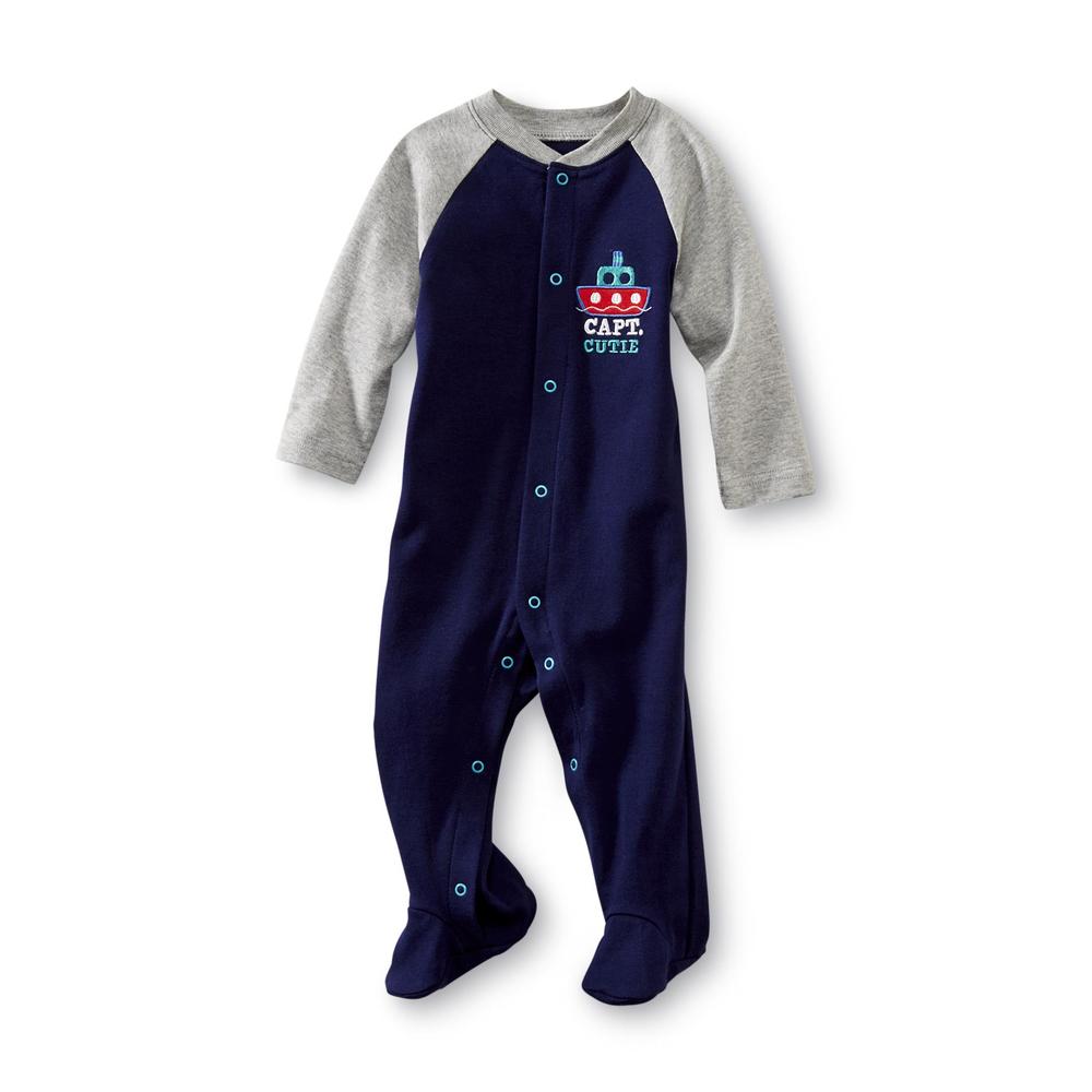 Small Wonders Newborn Boy's Sleeper Pajamas - Capt. Cutie