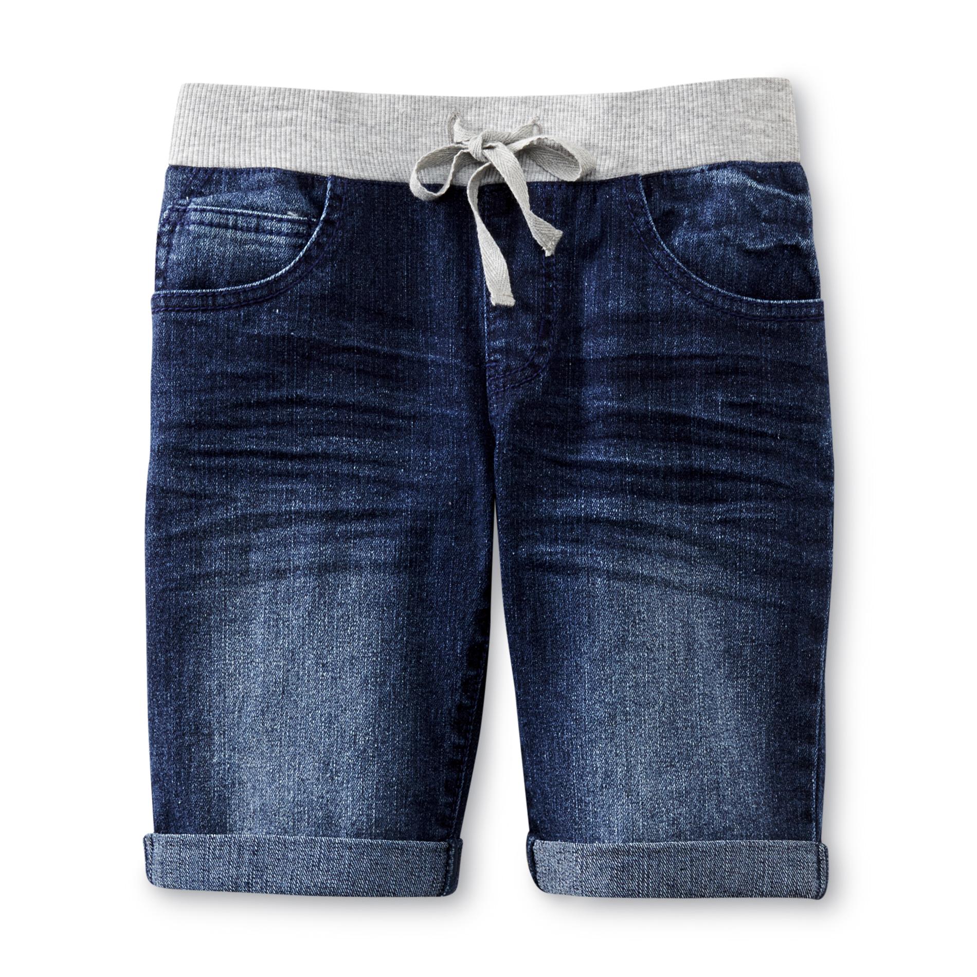 CRB Girl Girl's Denim Shorts - Dark Wash