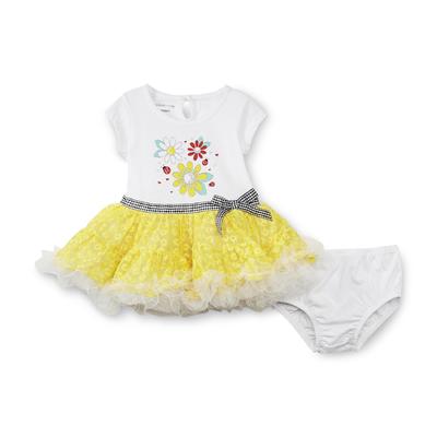 WonderKids Infant & Toddler Girl's Tutu Dress and Diaper Cover - Daisy
