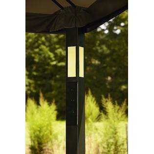 Grand Resort 10 X 12 Lighted Gazebo With Integrated Speaker Limited Availability Outdoor Living Gazebos Canopies Pergolas Gazebos