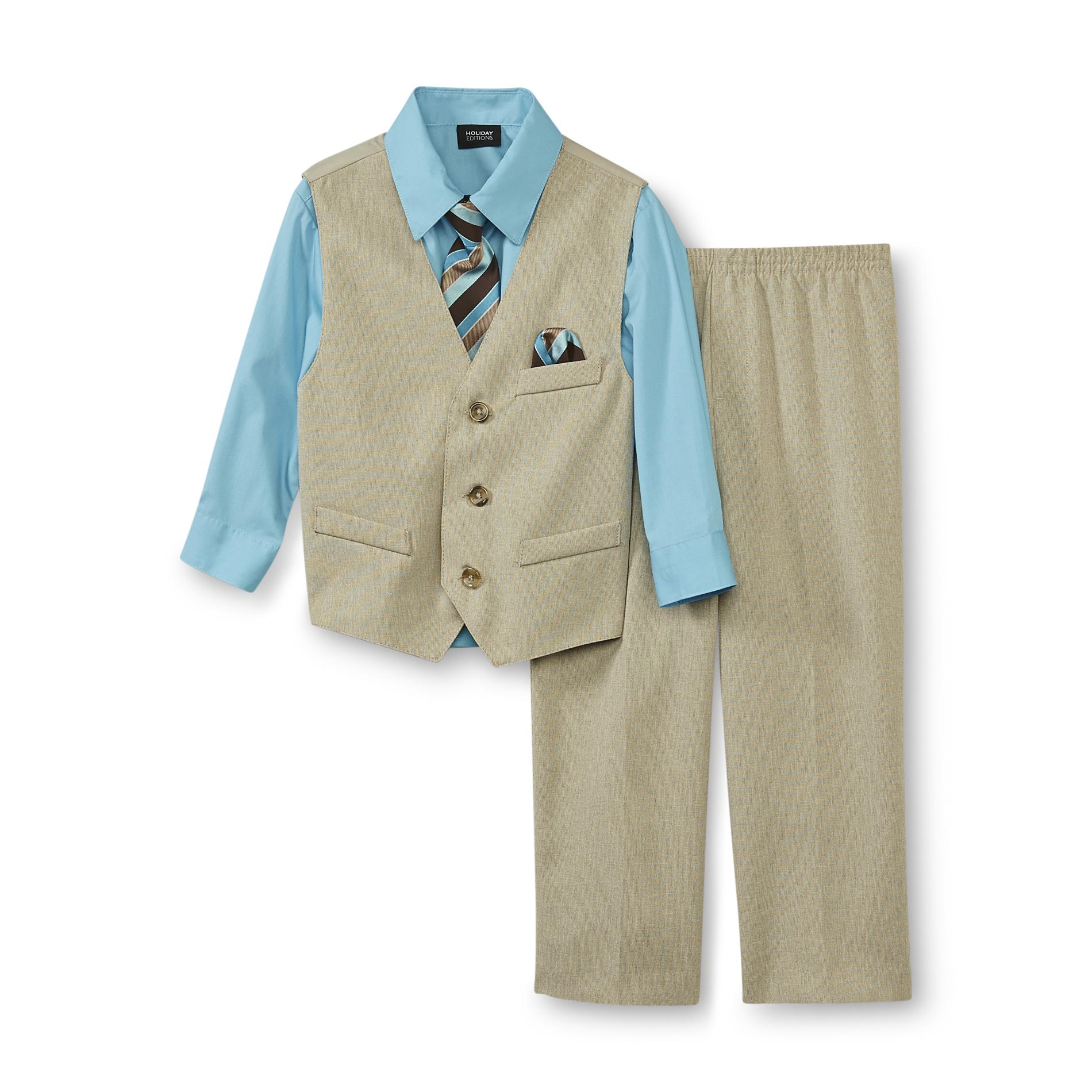 Holiday Editions Infant & Toddler Boy's Shirt  Vest  Necktie & Pants