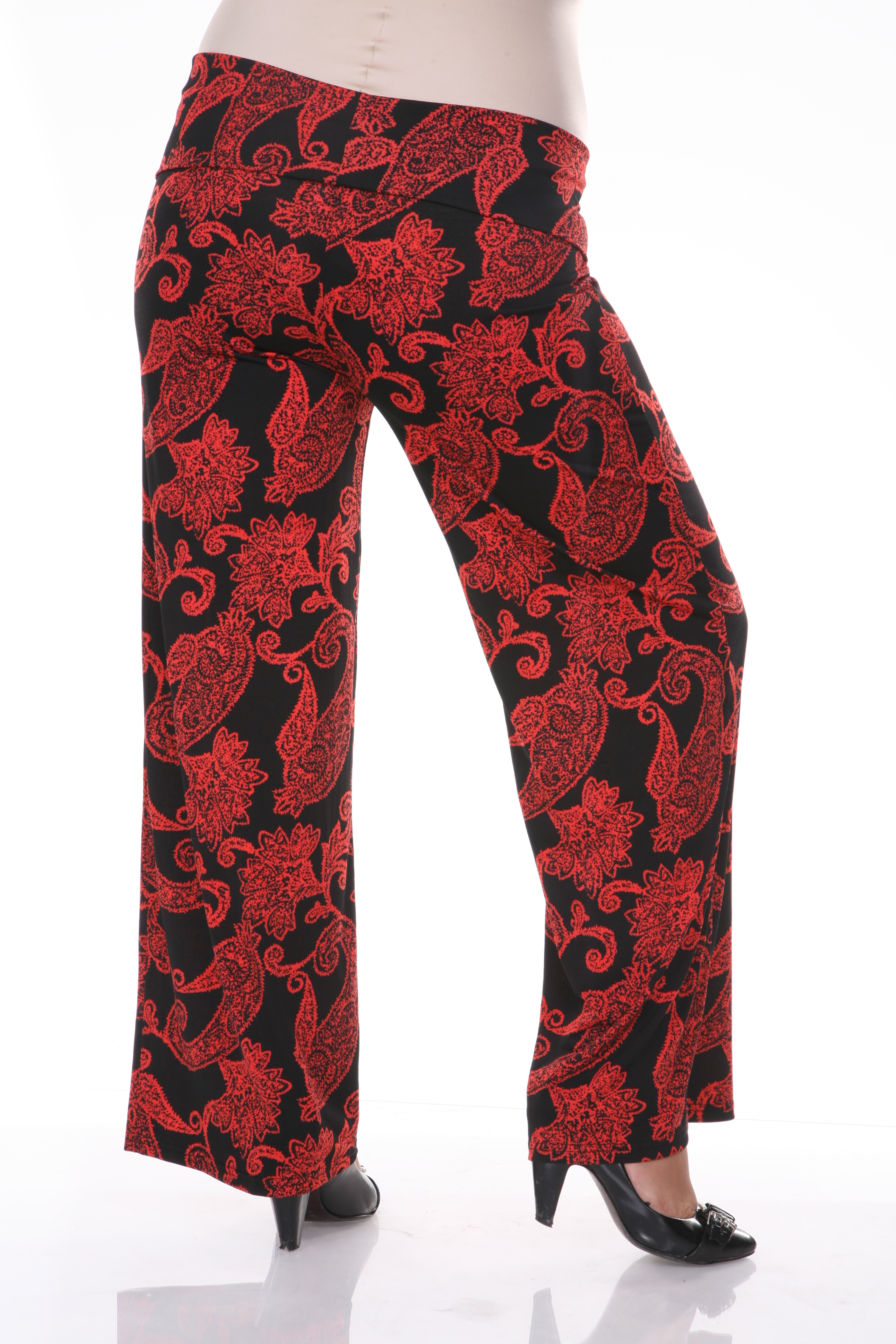 plus size printed pants