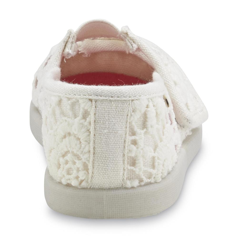 Joe Boxer Toddler Girl's Lil Annie White/Floral A-Line Shoe