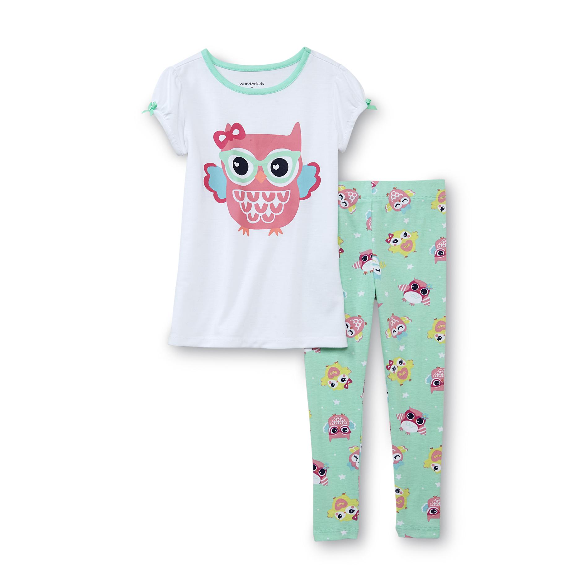 WonderKids Infant & Toddler Girl's Graphic Pajama Top & Pants - Owl