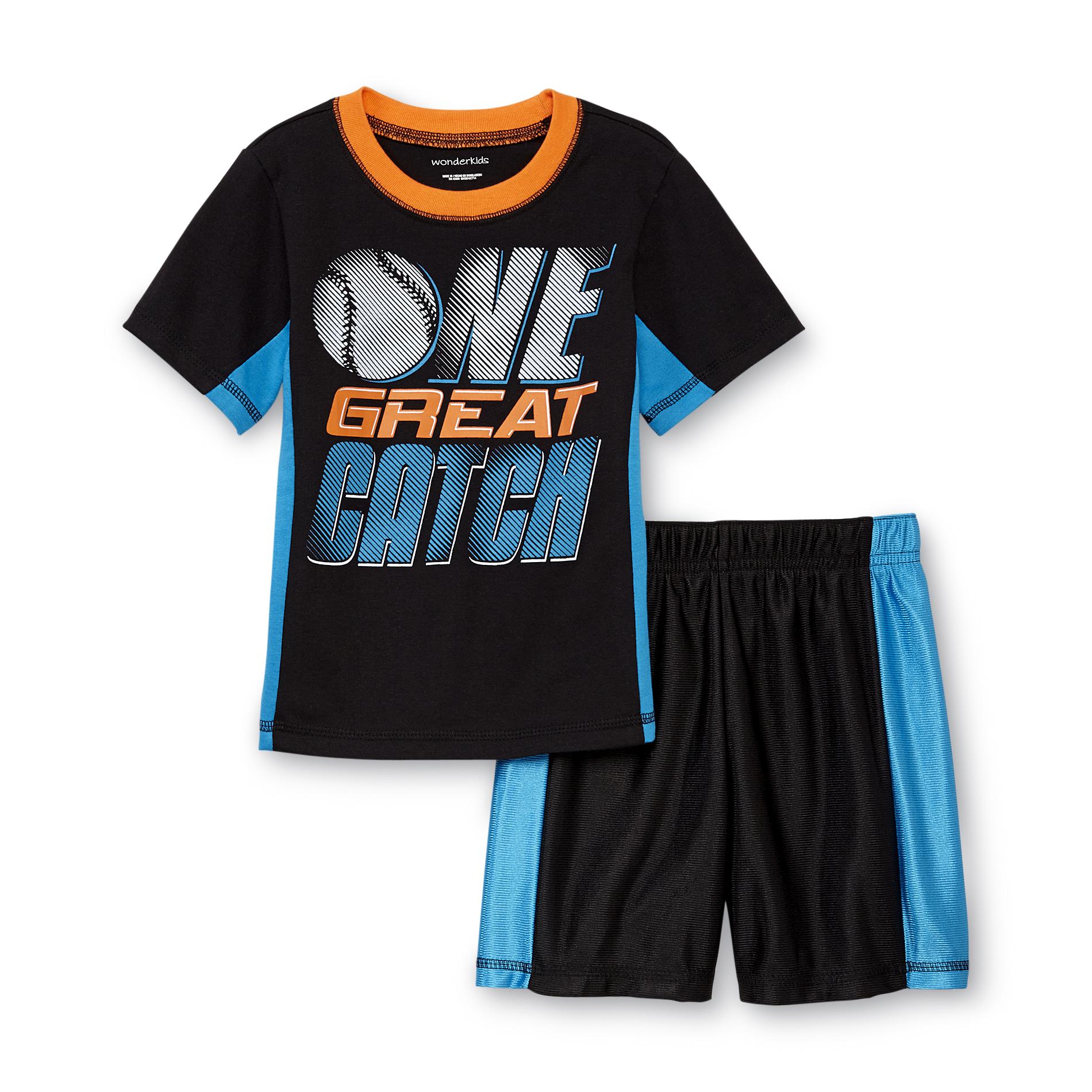 WonderKids Infant & Toddler Boy's T-Shirt & Dazzle Shorts - Great Catch
