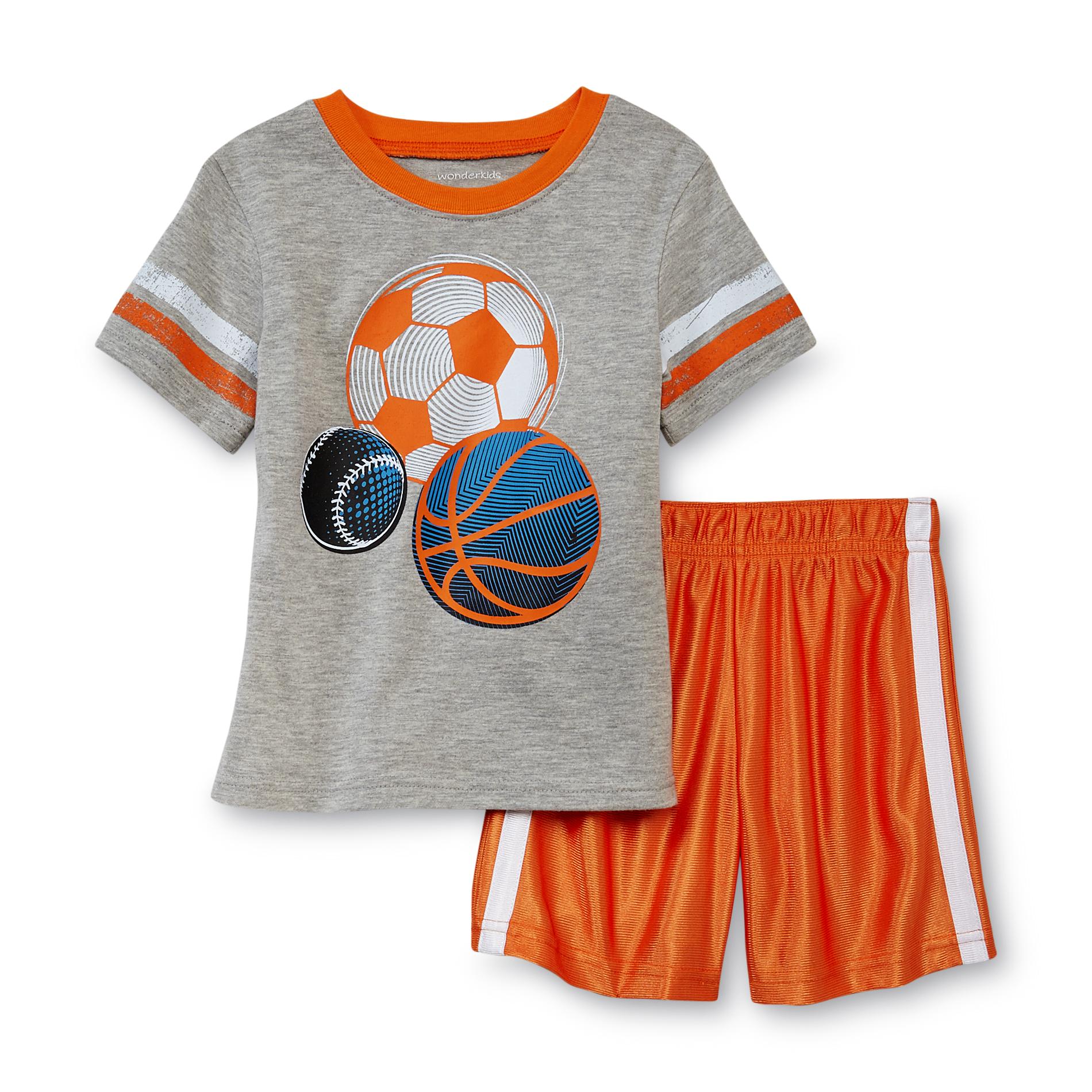 WonderKids Infant & Toddler Boy's Graphic T-Shirt & Shorts - Sports Balls