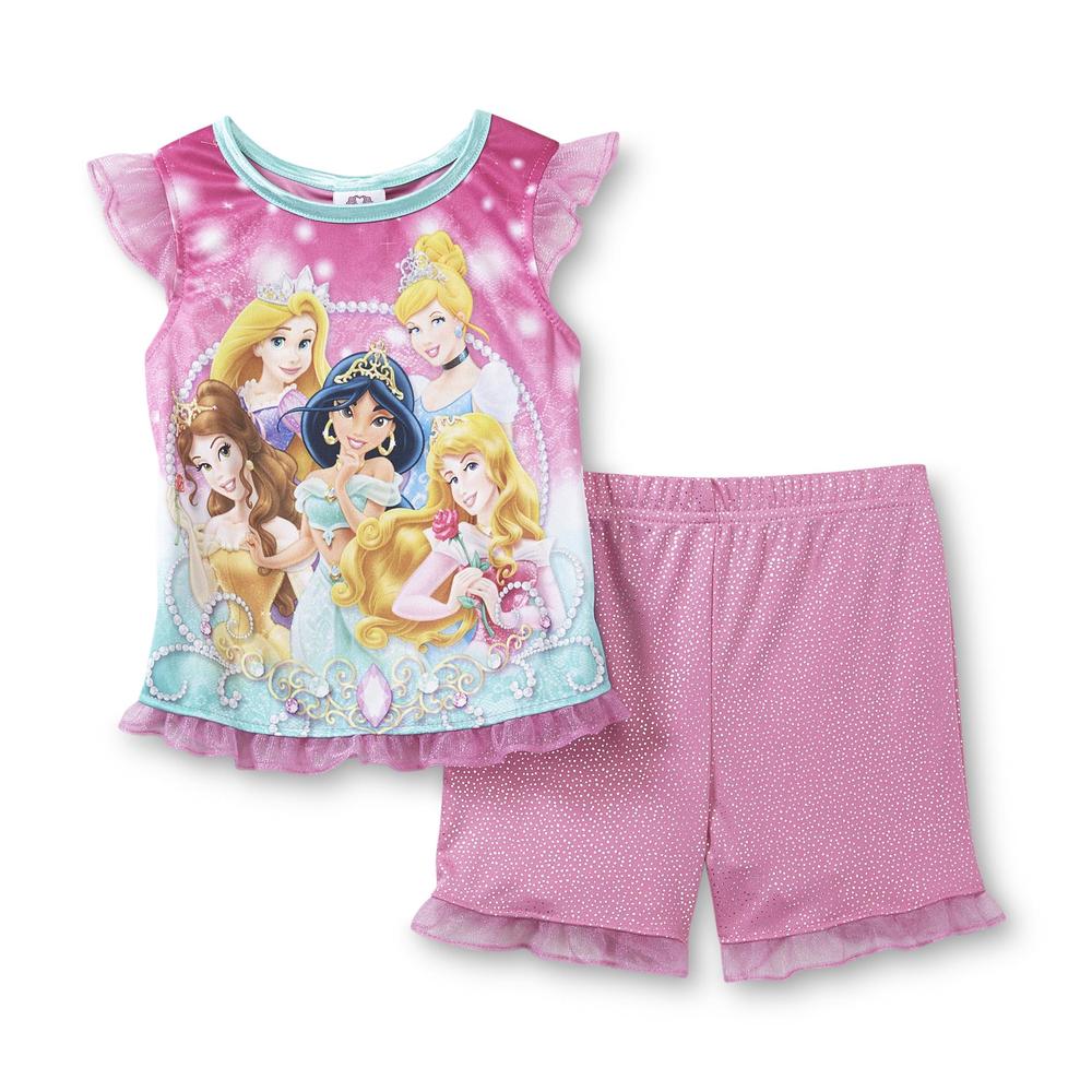 Disney Princesses Toddler Girl's Pajama Shirt & Shorts