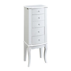 L Powell Powell Furniture White Jewelry Armoire