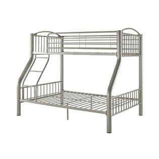 L Powell Twin Over Full Pewter Bed, Powell Twin Over Full Bunk Bed