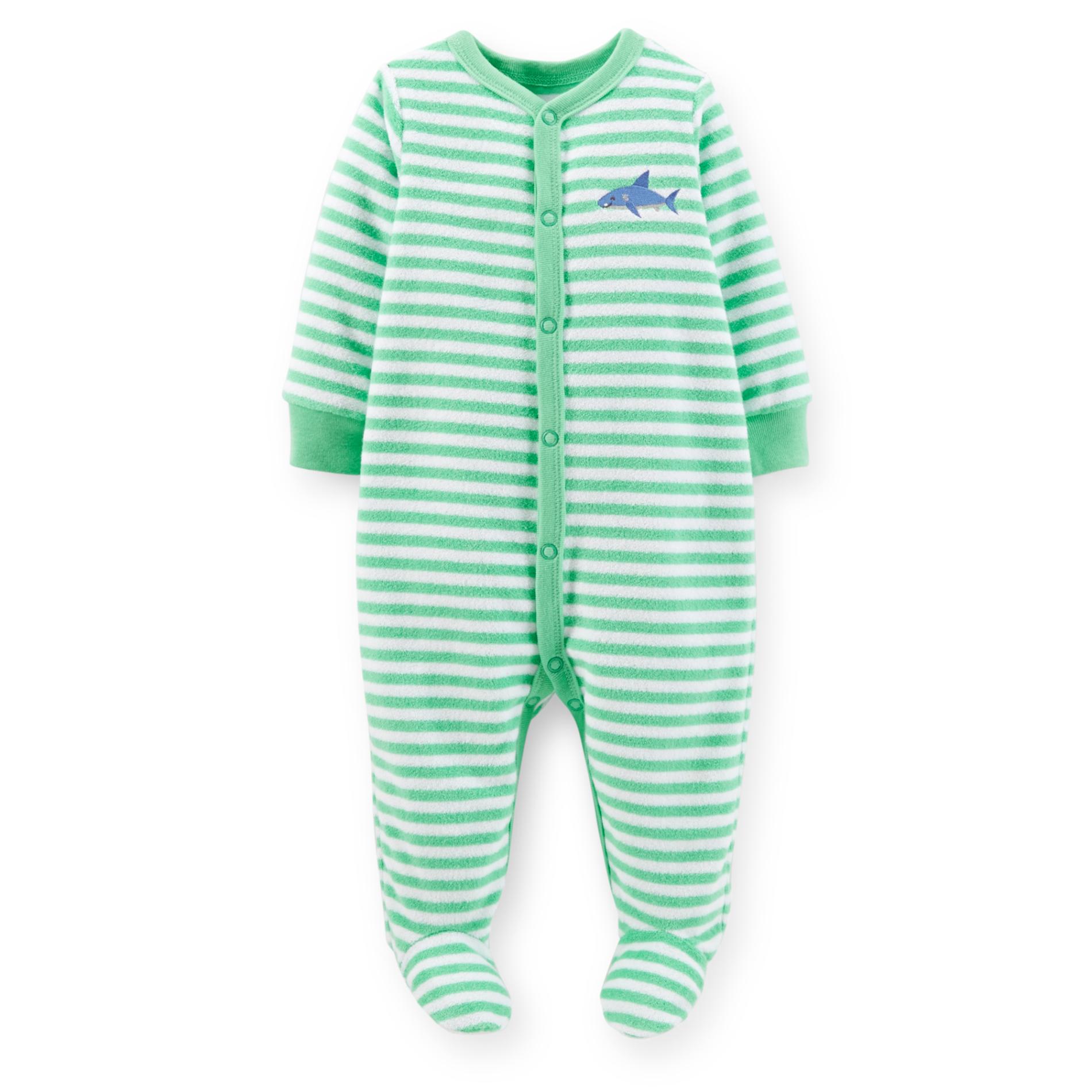 Carter's Newborn Boy's Snap-Front Sleeper Pajamas - Shark