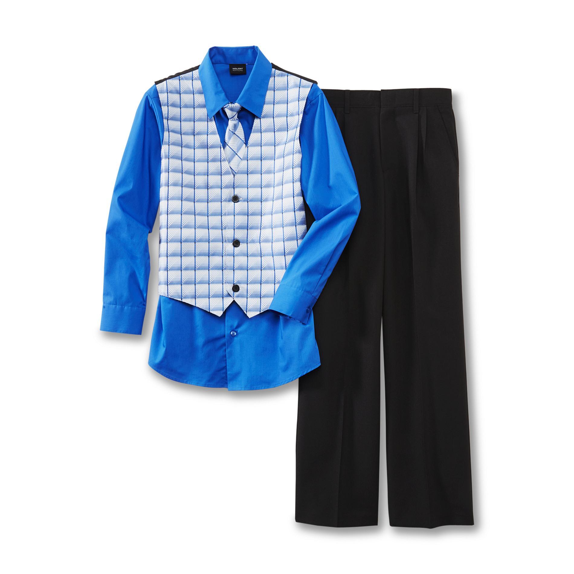 Holiday Editions Boy's Shirt  Vest  Necktie & Pants