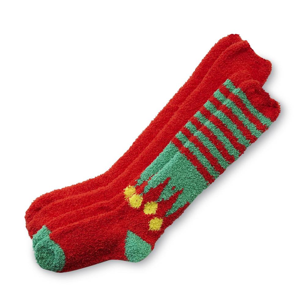 Joe Boxer Women's 2-Pairs Christmas Knee-High Socks - Elf
