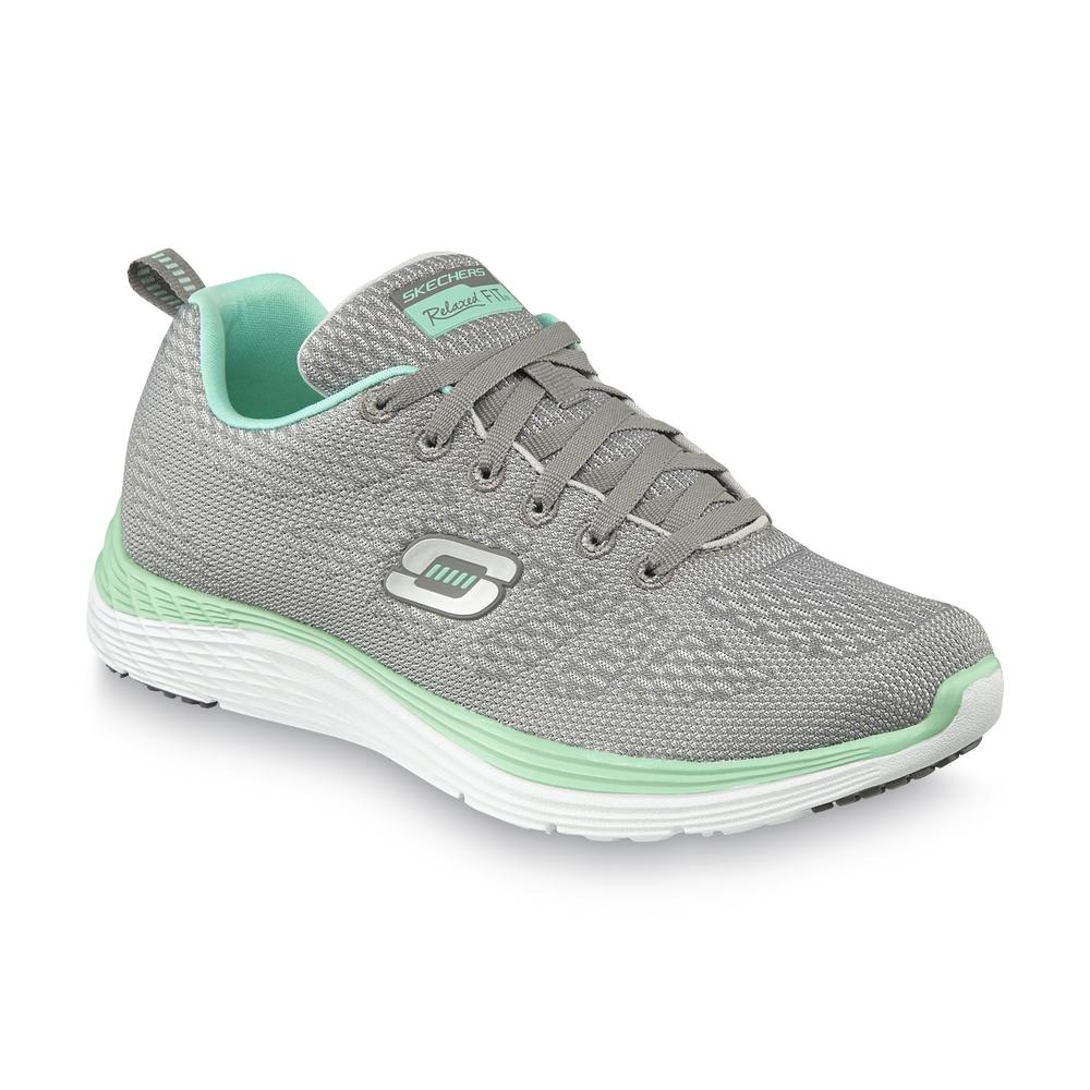 Skechers Women's Valeris Gel-Infused Gray/Mint Athletic Shoe