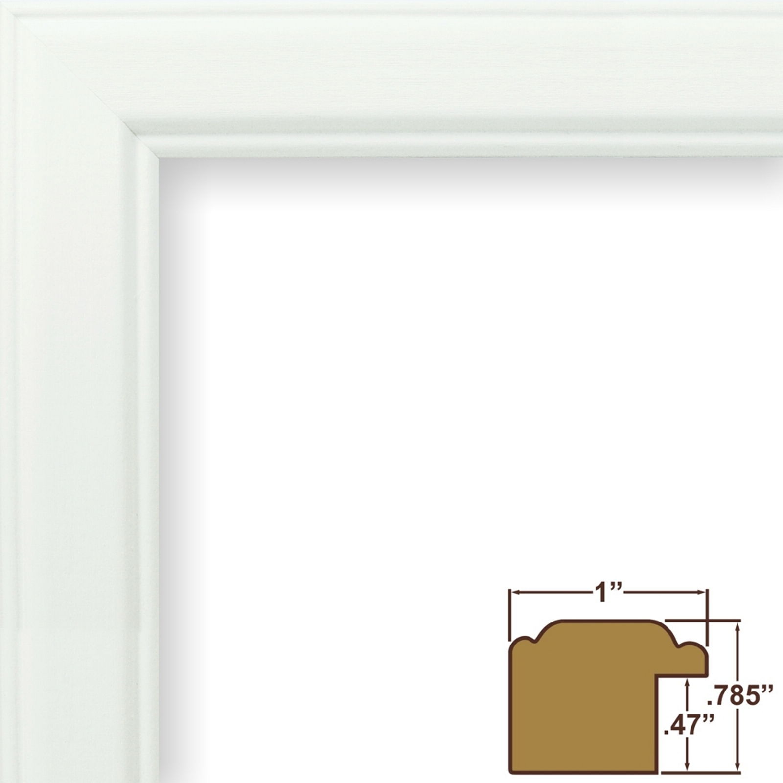 Craig Frames Inc 434 Series Ash Solid Wood Picture Frame (434)