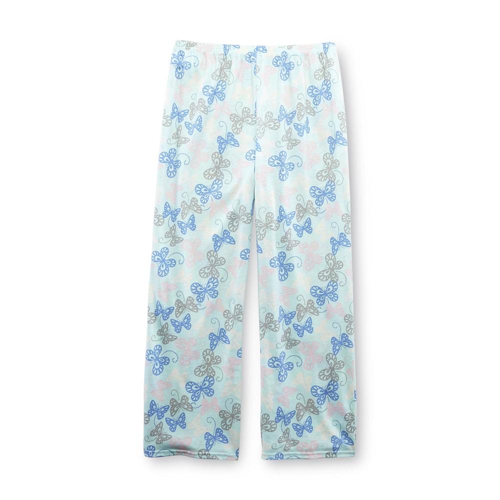 Pink K Women's Pajama Top & Pants - Butterfly