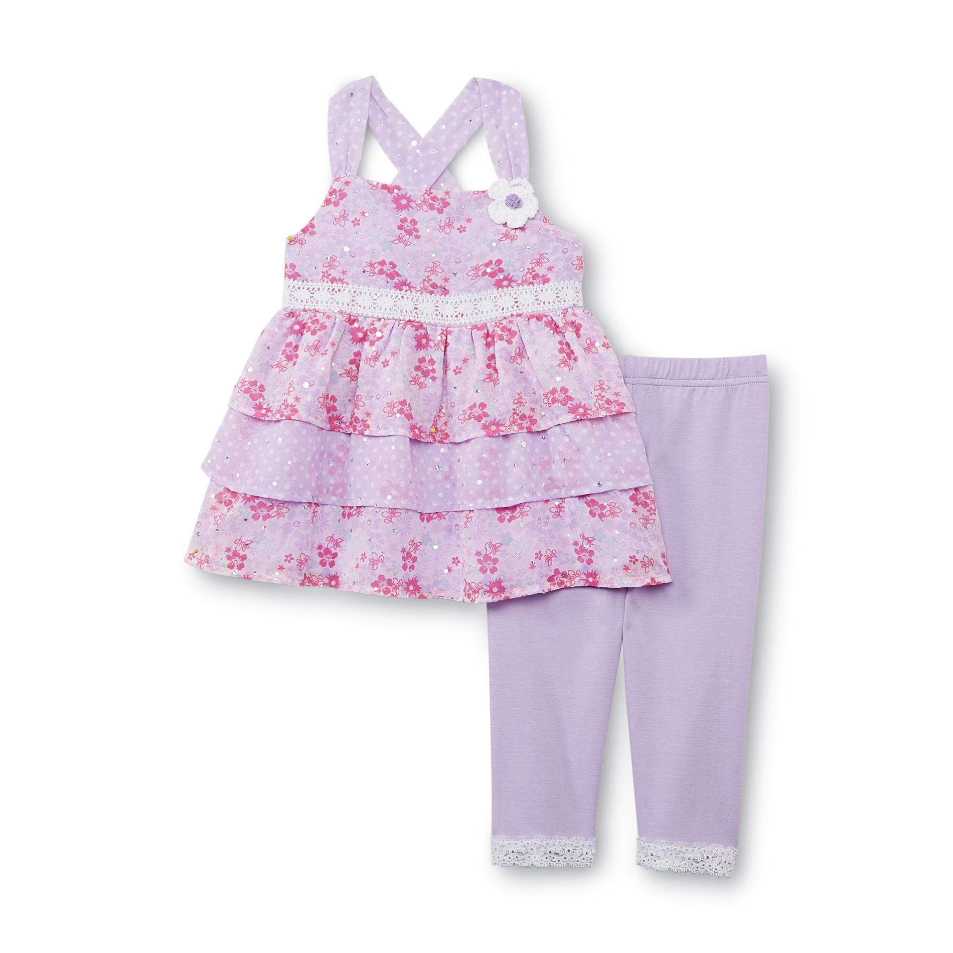 WonderKids Infant & Toddler Girl's Top & Leggings - Floral & Polka Dot