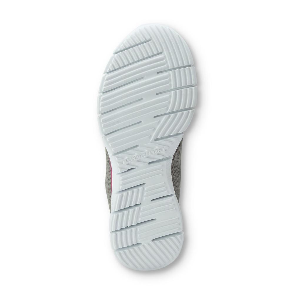 Skechers Women's Harmony Memory Foam Gray/Pink Athletic Shoe