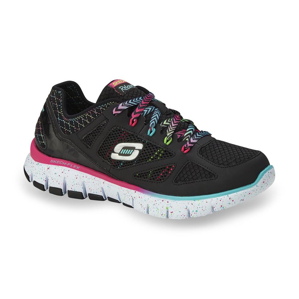 Skechers Women's Fashion Play Gel-Infused Black/Multicolor Athletic Shoe