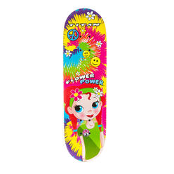TITAN Flower Power Princess Multi-Color 28-Inch Complete Skateboard for Girls 8+