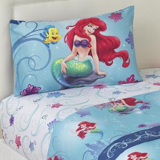 Disney The Little Mermaid 3 Piece Bedsheet Set Ariel