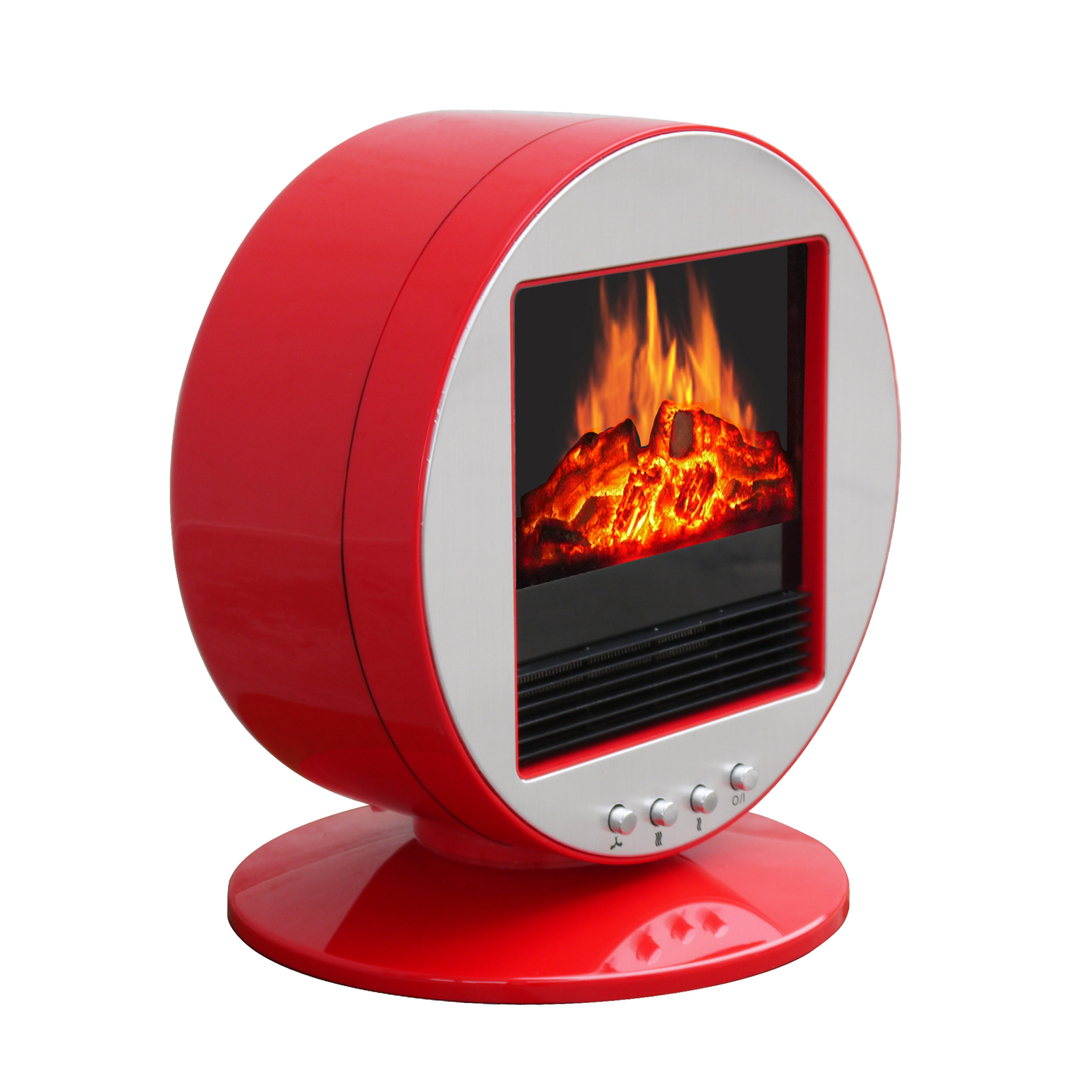 Ac Auto Parts >> CorLiving Desktop Fireplace / Space Heater - Red & Silver Ac Auto Parts >> CorLiving Desktop Fireplace / Space Heater - Red & Silver