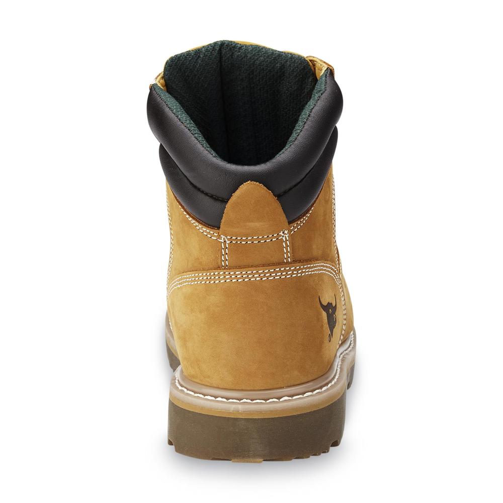 Texas Steer Men's Judd Tan Nubuck Leather Soft Toe Work Boot